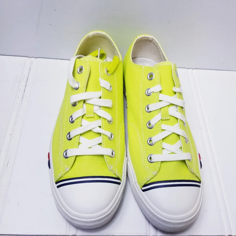 Keds Sneakers Men’s 10 Wild Lime Neon Canvas NIB Retro Streetwear